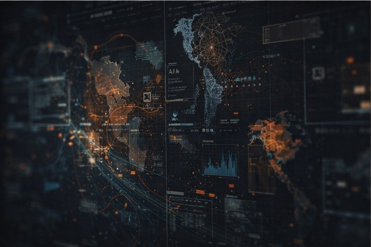Data overlays and maps representing practical intelligence systems